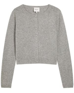 Reformation Clara Cashmere Cardigan - Gray