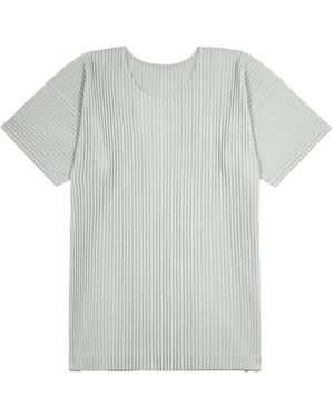 Homme Plissé Issey Miyake Pleated T-Shirt - Grey