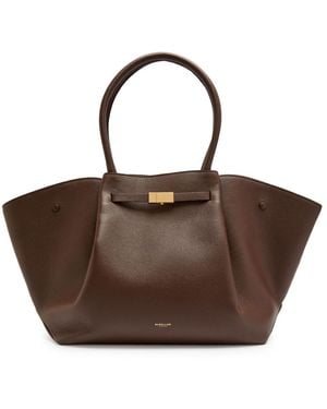 DeMellier London New York Grained Leather Tote - Brown