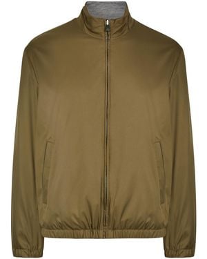 Canali Reversible Woven Jacket - Green