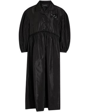 Simone Rocha Signature Embellished Shell Midi Dress - Black