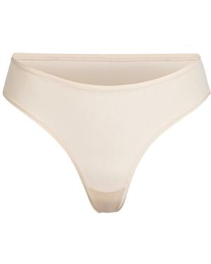 Skims Stretch-Jersey Thong - Natural