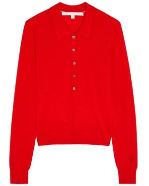 RÙADH The Dea Wool Polo Top - Red