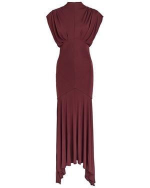 De La Vali Vasudha Rayon Midi Dress - Red