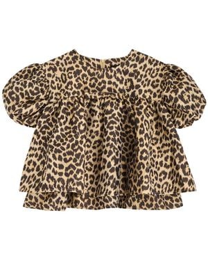 Sister Jane Lola-Jacquard Top - Brown