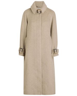 Damson Madder Jude Herringbone Wool-Blend Coat - Natural