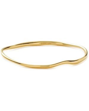 Missoma Molten Ripple 18Kt Vermeil Bangle - White