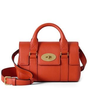 Mulberry Bayswater Heritage Mini Grained Leather Cross-Body Bag - Red