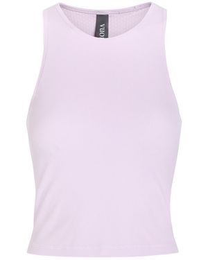 Vuori Pose Plyo Ribbed-Knit Tank - Pink