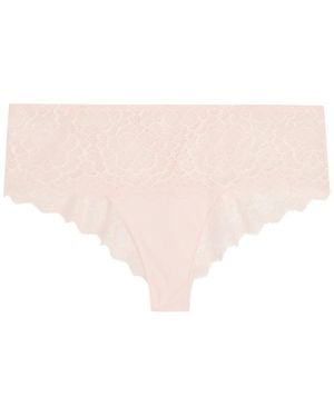 Simone Perele Caresse Lace Shorty Briefs - Natural