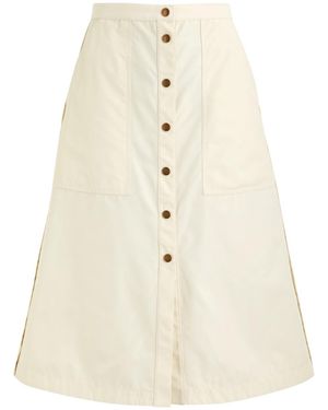Moncler Shell Midi Skirt - Natural