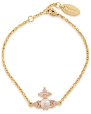 Vivienne Westwood Feodora Orb Crystal-Embellished Bracelet - Metallic