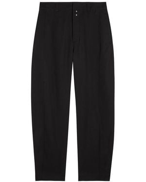 Jacquemus Le Pantalon Oranger Wool Trousers - Black