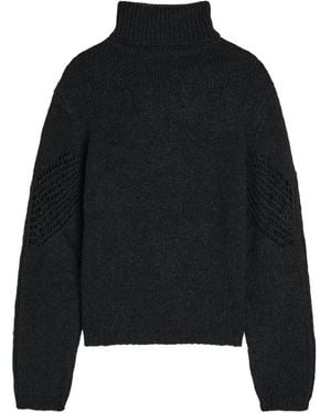 Our Legacy Cage-Knit Merino Wool Sweater - Black