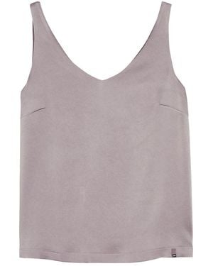 Herno Crepe De Chine Tank - Grey
