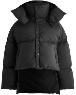 Alaïa Hooded Quilted Shell Jacket - Black