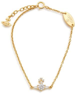 Vivienne Westwood Ofelia Orb Sterling Bracelet - White