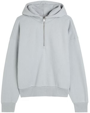 Vuori Restore Hooded Cotton-Blend Sweatshirt - Grey