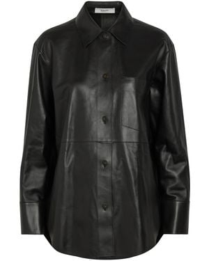 JOSEPH Penna Leather Jacket - Black