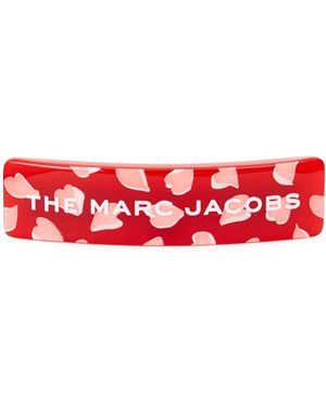 Marc Jacobs Heart-Print Hair Clip - Red