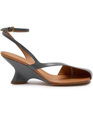Dries Van Noten 70 Cutout Leather Sandals - White