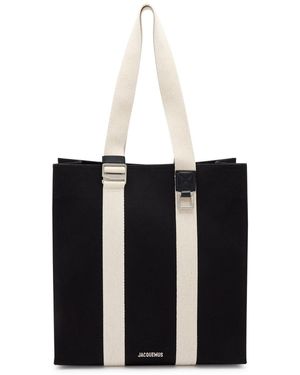 Jacquemus Le Cabas Cuerda Canvas Tote - Black