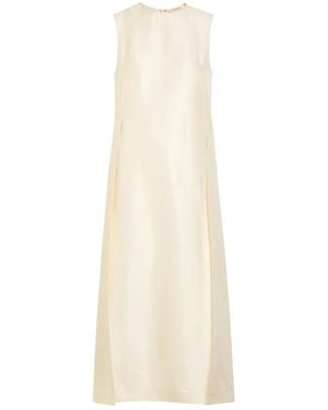 Heirlome Zoey Slubbed Silk Top - White