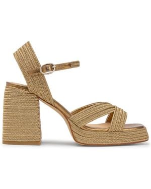 Castañer Valle Metallic Platform Sandals