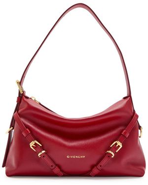Givenchy Voyou Mini Leather Shoulder Bag - Red