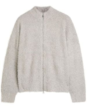 MKI Miyuki-Zoku Brushed-Knit Track Jacket - White