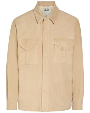 Valstar Blackley Suede Overshirt - Natural
