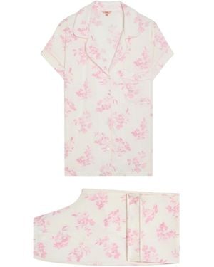 Eberjey Gisele Floral-Print Jersey Pyjama Set - Pink