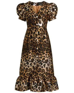 Sister Jane Suite-Jacquard Woven Midi Dress - Multicolor