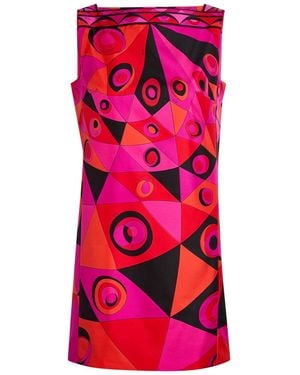 PUCCI Printed Silk-Twill Mini Dress - Pink