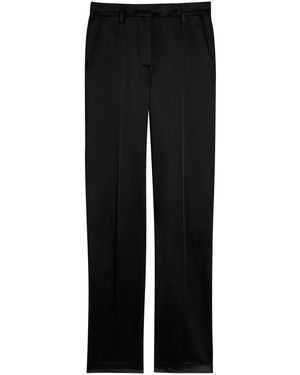 Dries Van Noten Pulla Straight-Leg Satin Trousers - Black
