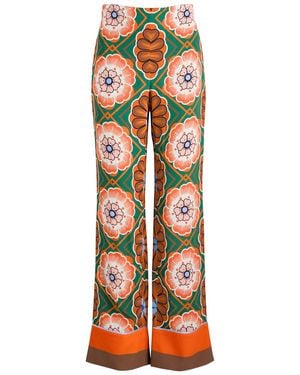 Borgo De Nor Havana Printed Straight-Leg Trousers - Multicolour