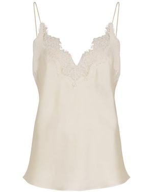 Rohe Lace-Trim Silk Camisole Top - White