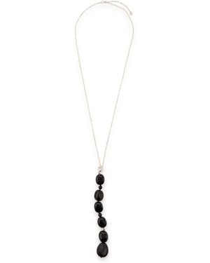 AGMES Selma Sterling Necklace - White