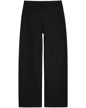 Vince Wide-Leg Wool-Blend Trousers - Black