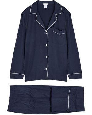 Eberjey Gisele Stretch-Jersey Pyjama Set - Blue
