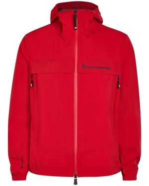 Moncler Shipton Waterproof Packable Hooded Nylon Jacket - Red