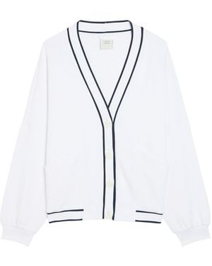 Varley Decker Off Court Stretch-Jersey Cardigan - Blue