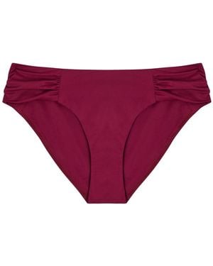 Away That Day Naxos Ruched Bikini Briefs - Purple