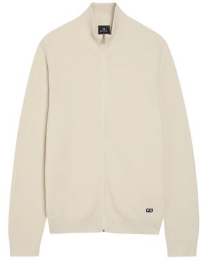 Paul Smith Waffle-Knit Cotton Cardigan - Natural