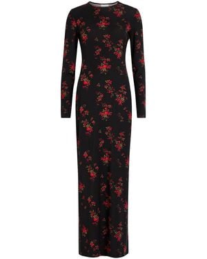 Reformation Tommie Floral Stretch-Jersey Maxi Dress - Black