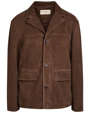 Officine Generale Erickson Suede Jacket - Brown