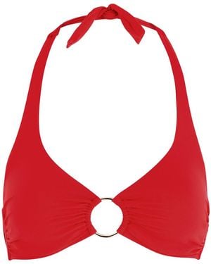 Melissa Odabash Brussels Halterneck Bikini Top - Red