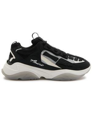 Amiri Bone Runner Panelled Mesh Trainers - Black