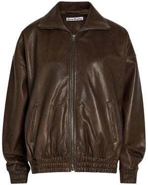 Acne Studios Leather Jacket - Brown