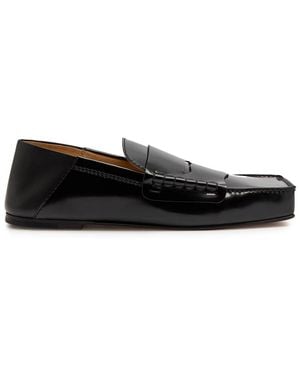Jacquemus Les Carre Patent Leather Loafers - Black